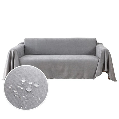 Waterproof Sofa Cover Solid Color Sofa Blanket Dust-proof Anti-slip Cloth For Bedroom Living Room Sofa Cushion S015