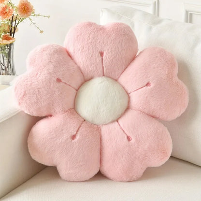 Flower-Shaped Plush Throw Pillow - Comfortable and Cute Mattress and Sofa Decor Cushion, Chair Cushion floor cushion