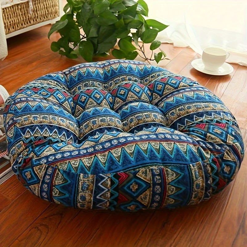 Round Floor Cushion Pillow Thickened Tatami Yoga Mat for Meditation Machine Washable Seat Cushion Office Sleeping Mat