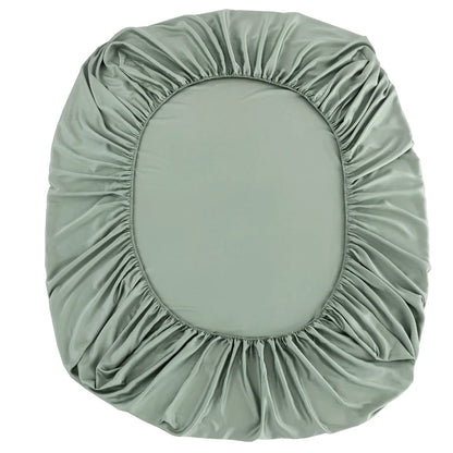 100% Bamboo Fitted Sheet with Elastic Band Smooth Cooling Bedsheet 1000 Thread Count Anti-slip Mattress Cover for Queen King Bed