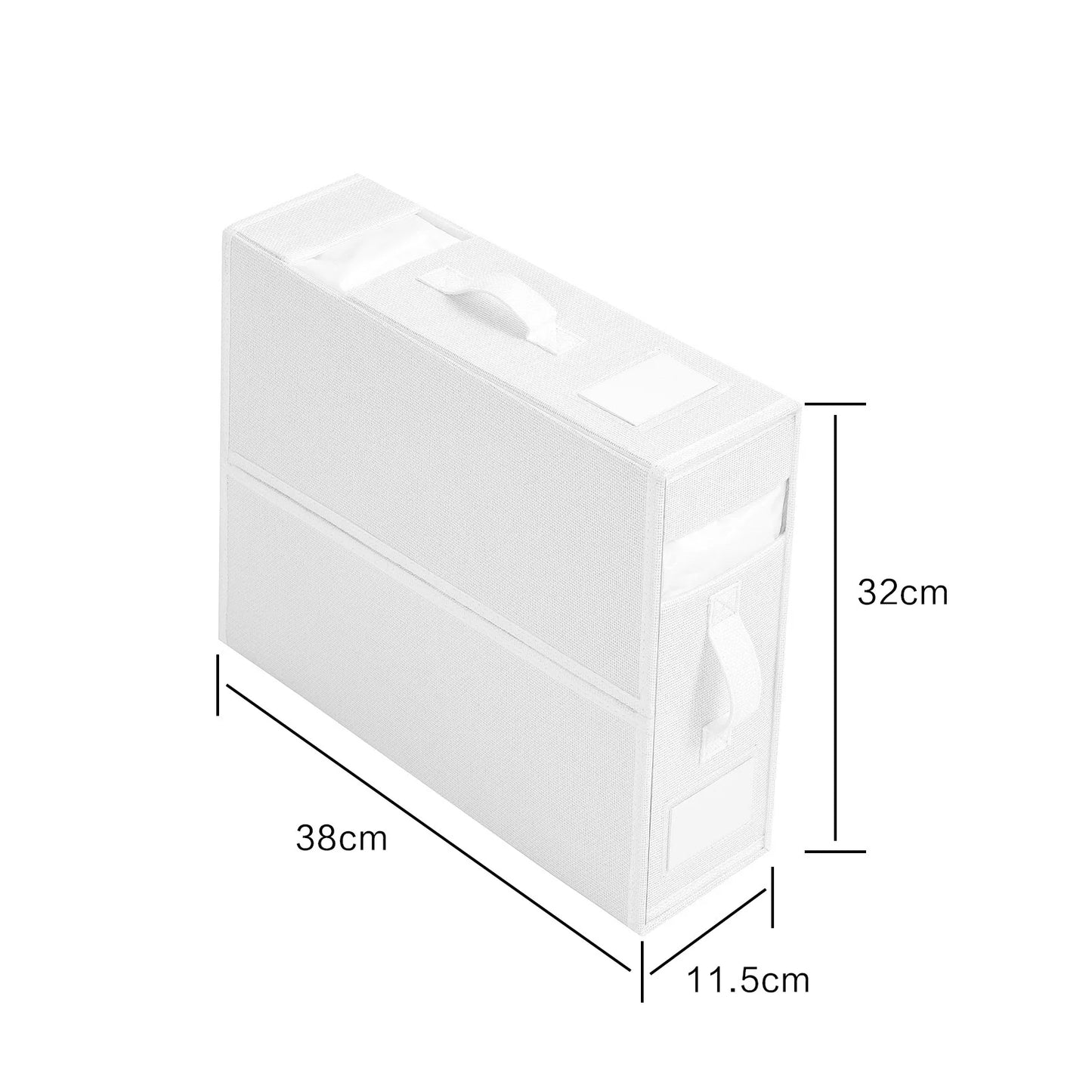 Sheet Set Storage Box Organizer Fabric Folding Window Zipper Blanket Organizer Box Wardrobe Bed Clothes Storage Organizer