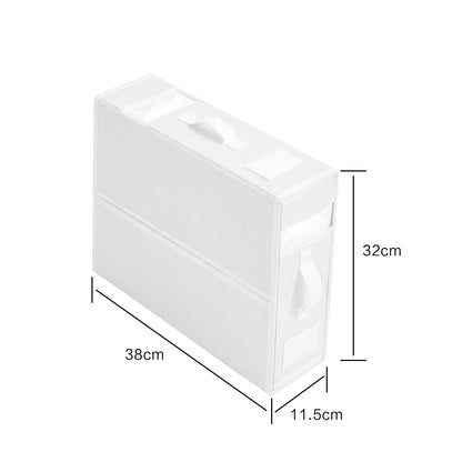 Sheet Set Storage Box Organizer Fabric Folding Window Zipper Blanket Organizer Box Wardrobe Bed Clothes Storage Organizer