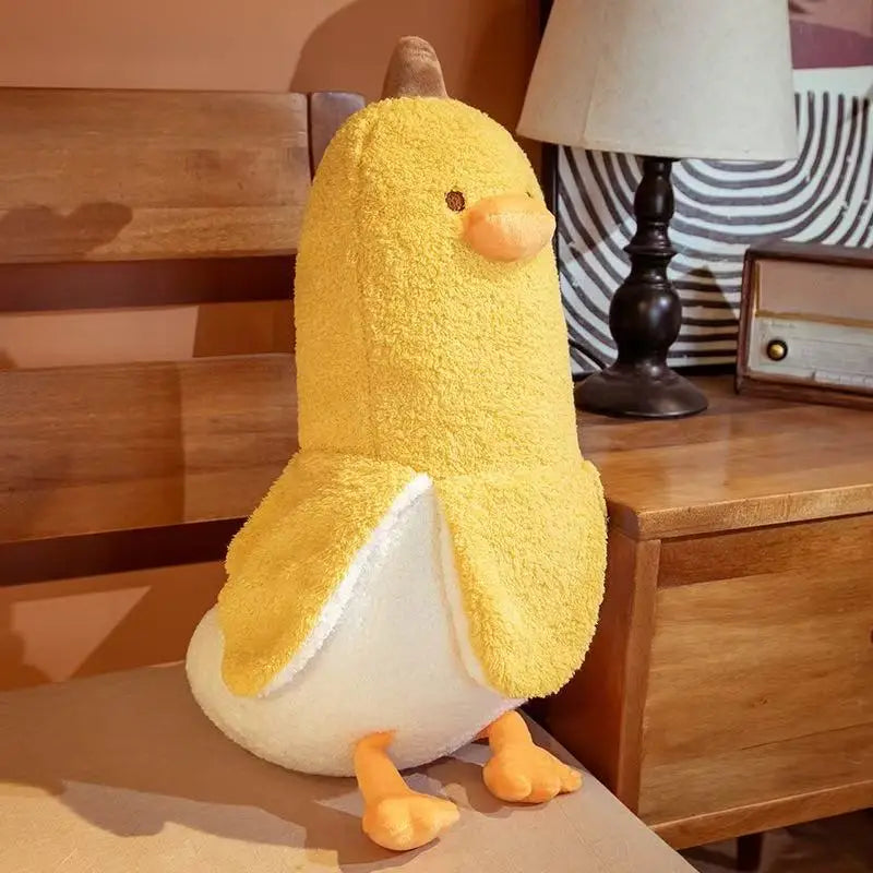 50CM Peeled Banana Plush Toy Cute Anxiety Make A Friend Duck Throw Pillow Doll Send Children Christmas Birthday Presents