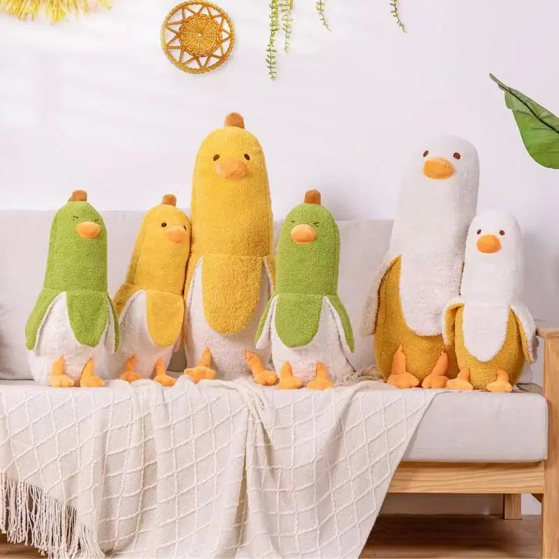 50CM Peeled Banana Plush Toy Cute Anxiety Make A Friend Duck Throw Pillow Doll Send Children Christmas Birthday Presents