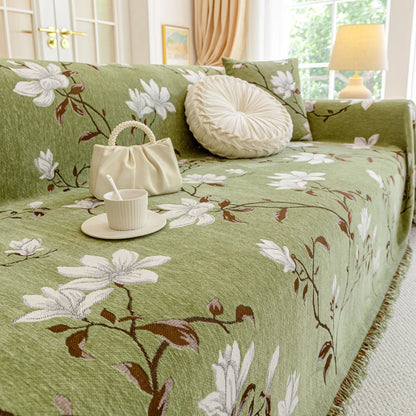 Bohemia Sofa Blanket Chenille Fabric Sofa Covers Four Seasons Universal Tassel Throw Blankets Anti-cat Scratch Towel Protector