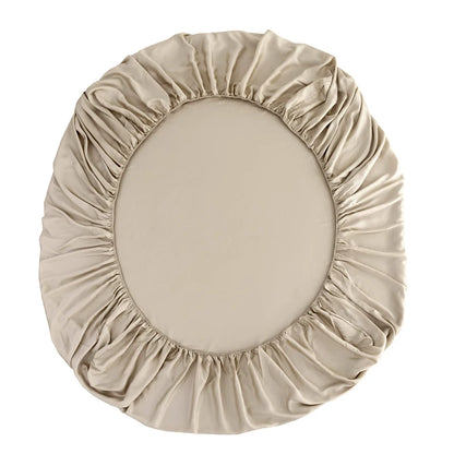 100% Bamboo Fitted Sheet with Elastic Band Smooth Cooling Bedsheet 1000 Thread Count Anti-slip Mattress Cover for Queen King Bed