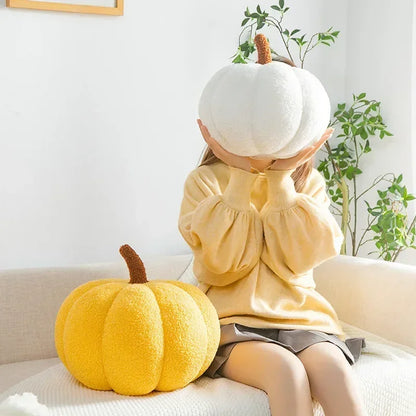 New Decorative Cushion Activity Plush Nordic Ins Sofa Backrest Orange Pumpkin Pillow for Living Room Cute Pillow Home Decoration