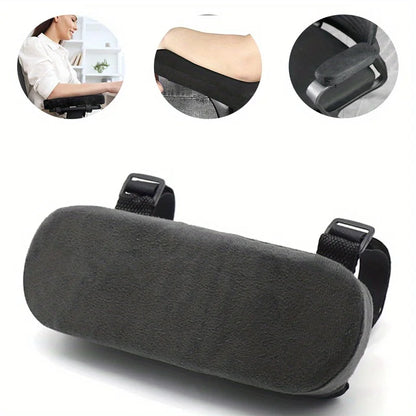 Memory Foam Armrest Pads for Office Chair Elbow Support Cushion for Arm Pressure Relief, Universal Fit Covers for Desk Chairs