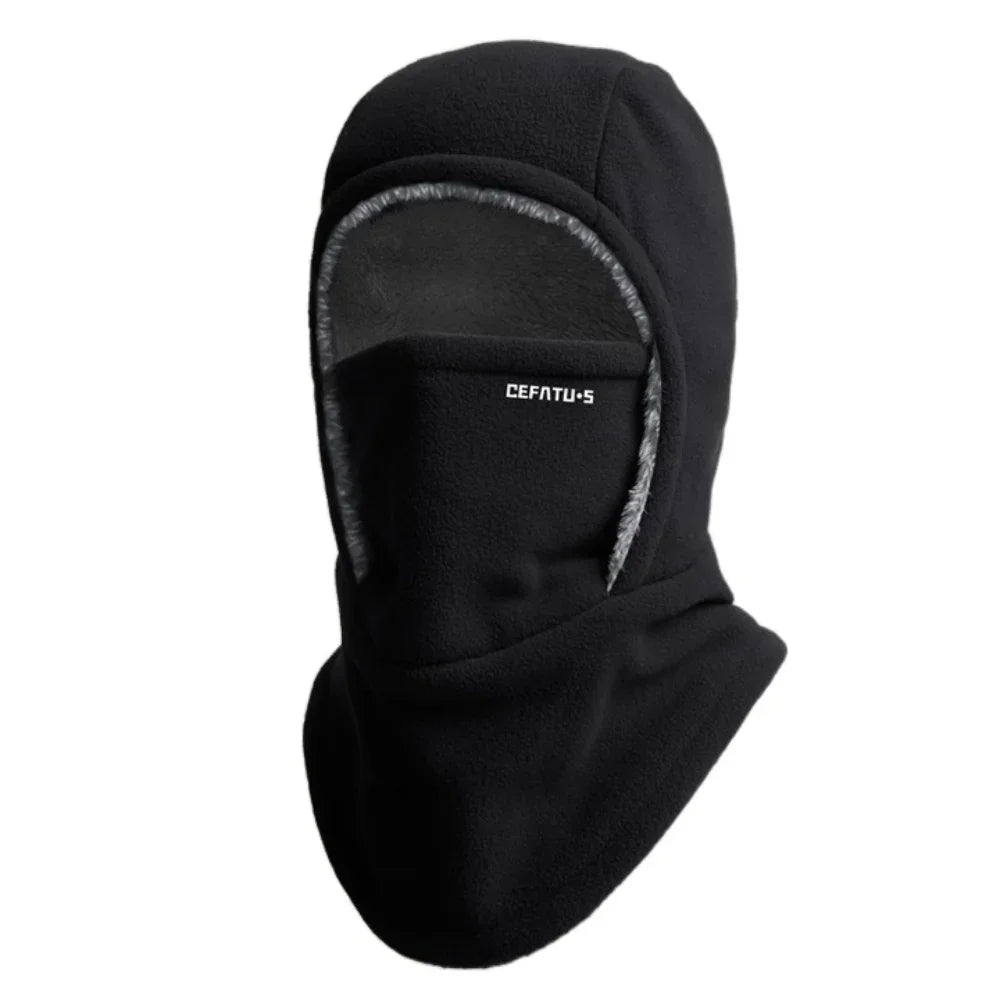 Fleece Balaclava Cycling Cap Cold-proof Windproof Warm Hood and Hat Thicken Thermal Ski Windproof Cap Women Men