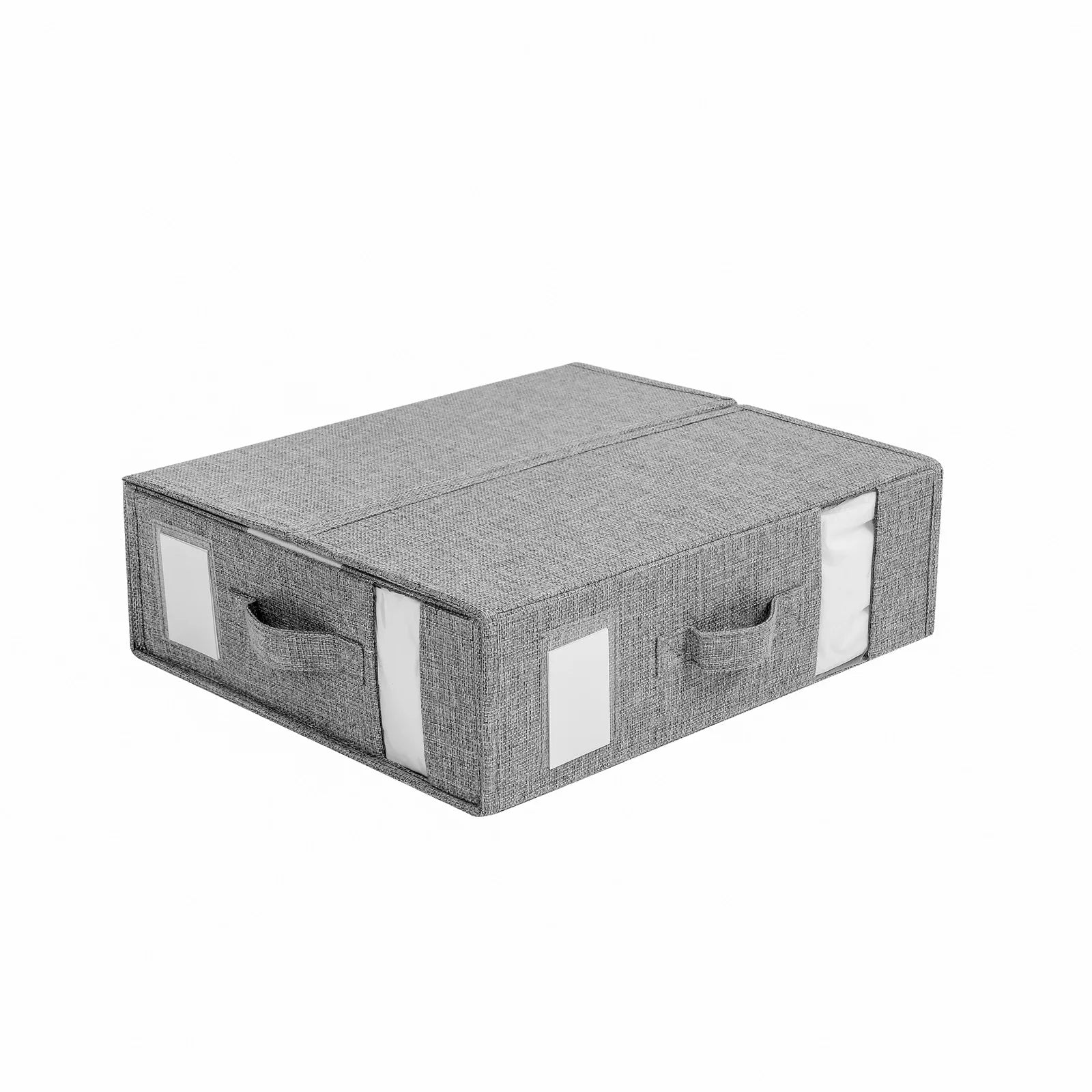 Sheet Set Storage Box Organizer Fabric Folding Window Zipper Blanket Organizer Box Wardrobe Bed Clothes Storage Organizer