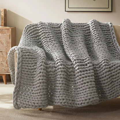 Slumblr® Handmade Minimalist Chunky Knitted Weighted Blanket
