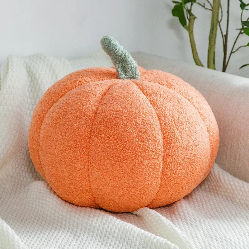 New Decorative Cushion Activity Plush Nordic Ins Sofa Backrest Orange Pumpkin Pillow for Living Room Cute Pillow Home Decoration