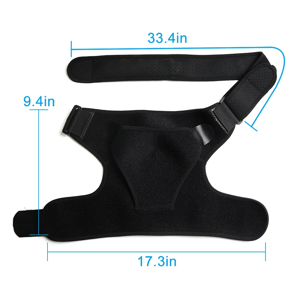new Adjustable Left/Right Shoulder Support Bandage Protection Shoulder Girdle Joint Pain Sports Training Equipment