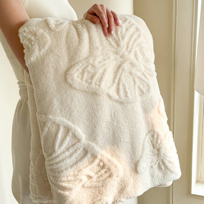 2025 New Winter Flannel Blanket Class A Coral Fleece Blanket Solid Color Office Nap Blanket No Pillowcase