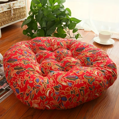 Round Floor Cushion Pillow Thickened Tatami Yoga Mat for Meditation Machine Washable Seat Cushion Office Sleeping Mat