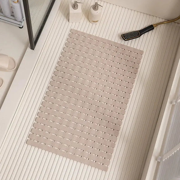 1pc Bathtub Mat Non Slip, Shower Mat for Inside Shower, Suction Cups Design and Drain Holes, 27.5 X 15.7 Inch / 40x70cm Safe Mat