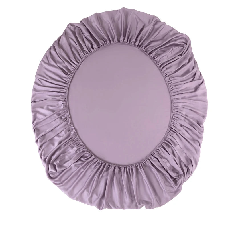 100% Bamboo Fitted Sheet with Elastic Band Smooth Cooling Bedsheet 1000 Thread Count Anti-slip Mattress Cover for Queen King Bed