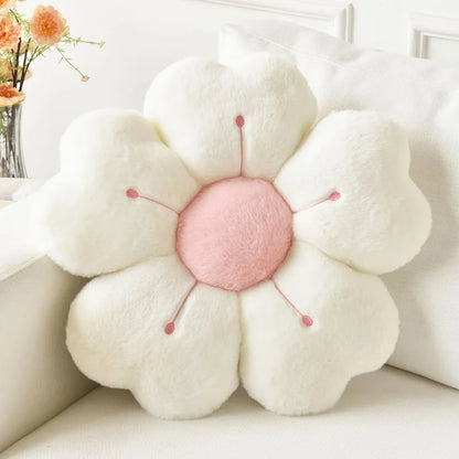Flower-Shaped Plush Throw Pillow - Comfortable and Cute Mattress and Sofa Decor Cushion, Chair Cushion floor cushion