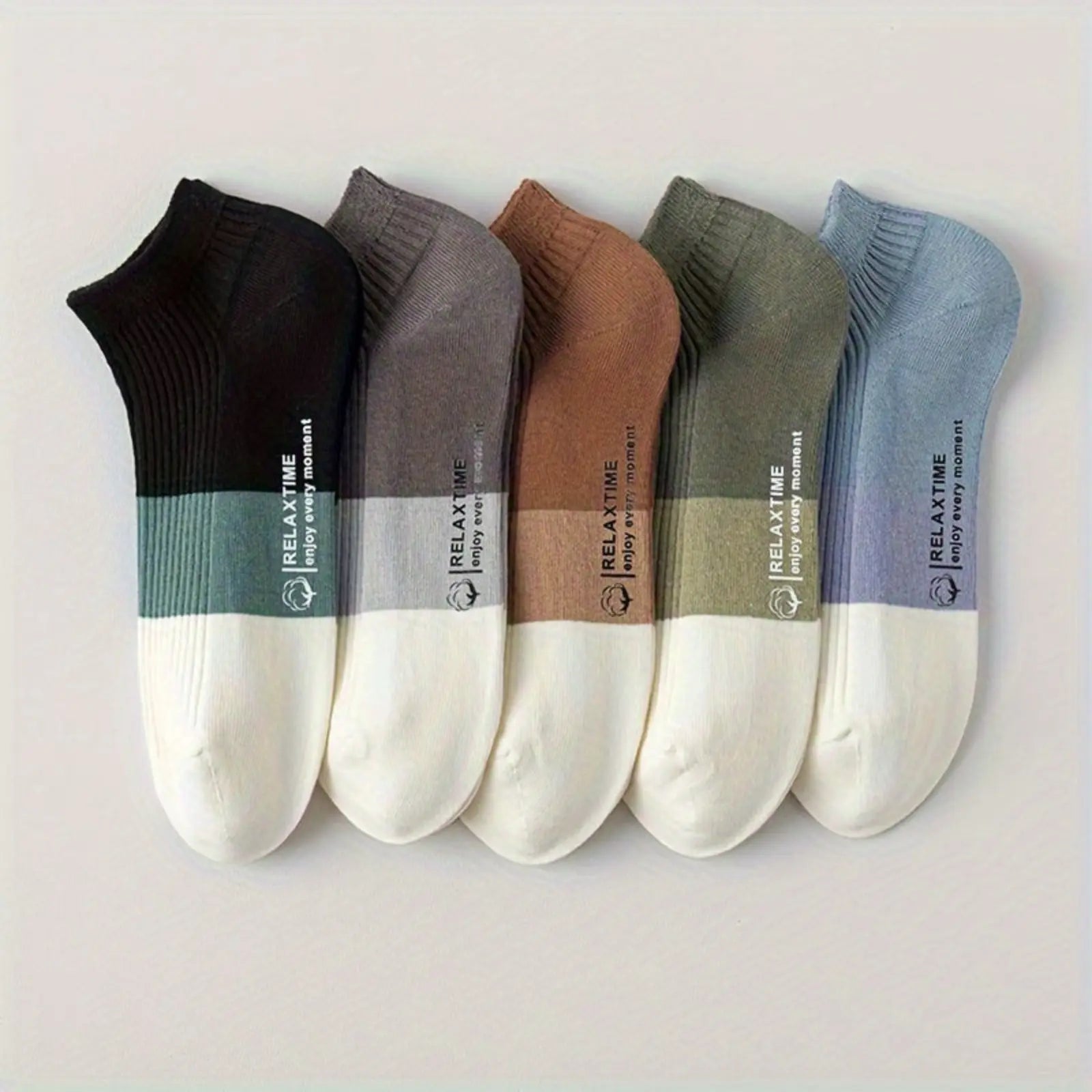 Slumblr® Cotton Ankle Socks (5 Pairs)
