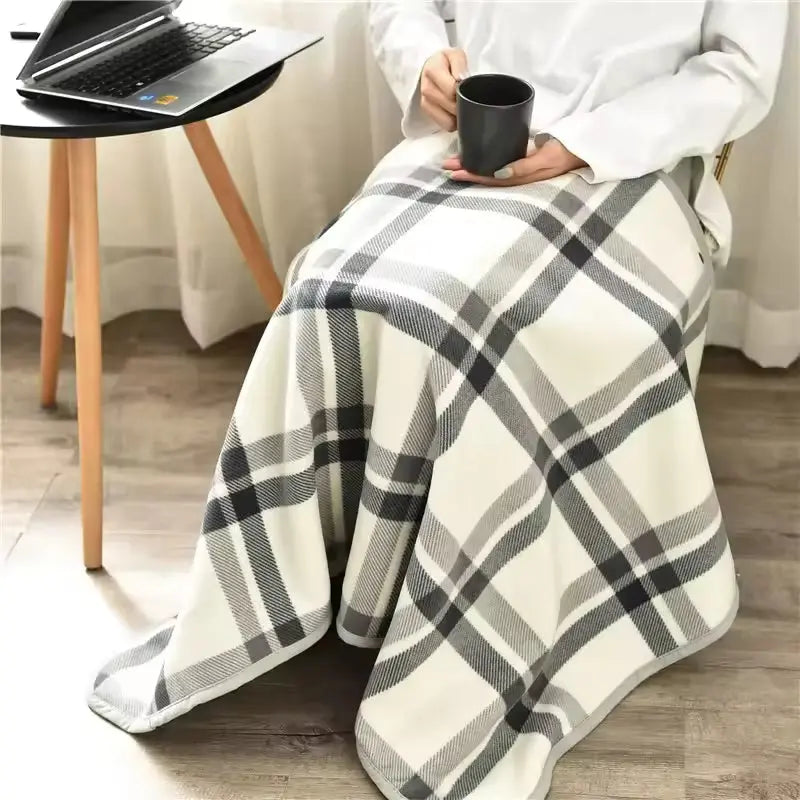 Slumblr® Fleece Wearable Plaid Blanket Slumblr