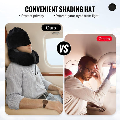 Slumblr® Hooded U-Shaped Travel Pillow