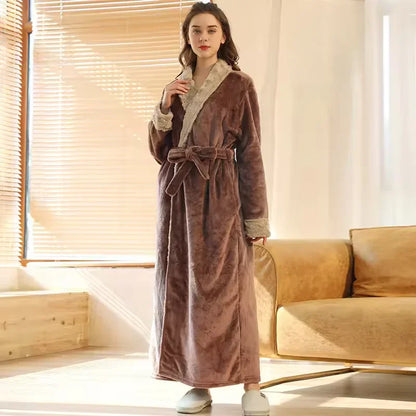 Slumblr® Plush Flannel Fleece Couple Bathrobes