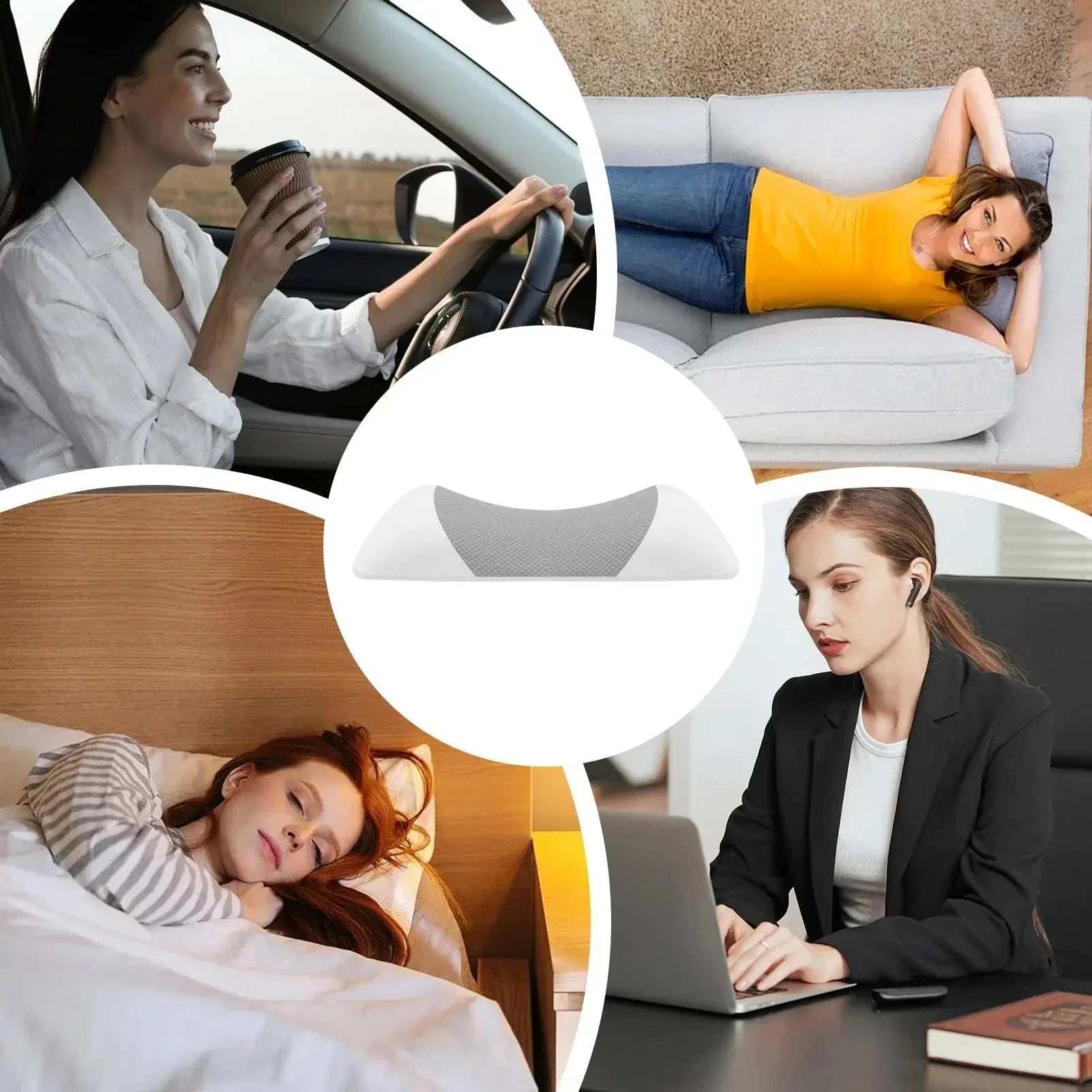 Slumblr® Lumbar Memory Foam Support Cushion Slumblr