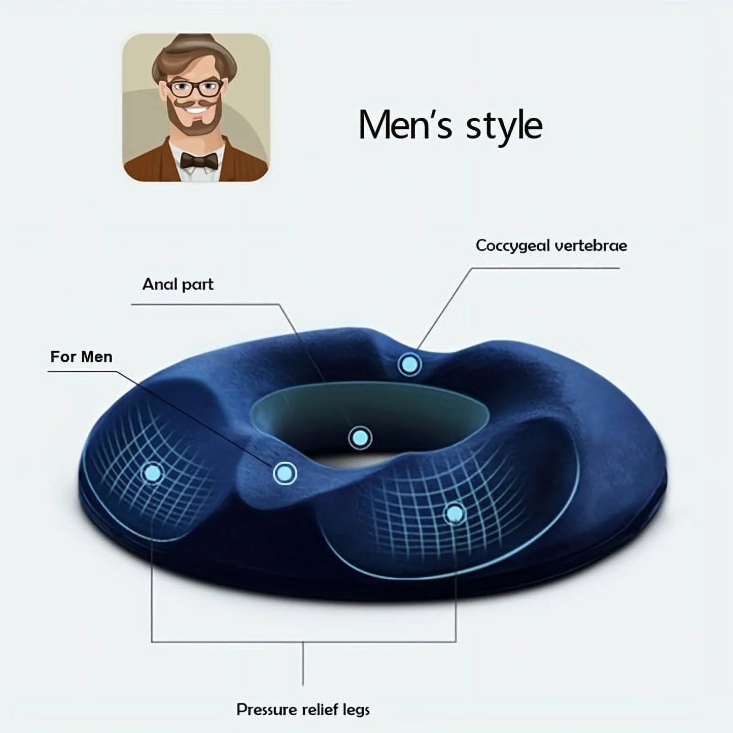 Slumblr® Donut Pillow Chair Cushion