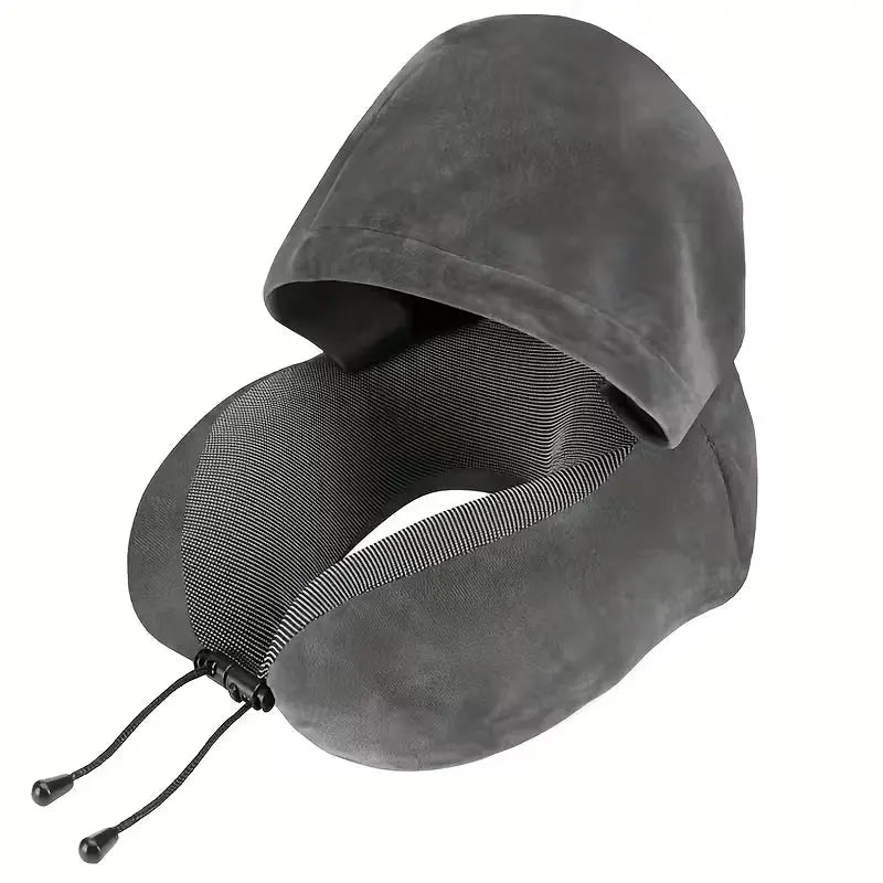 Slumblr® Hooded U-Shaped Travel Pillow Slumblr