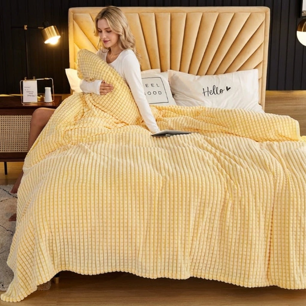 Slumblr® Ribbed Fleece Blanket