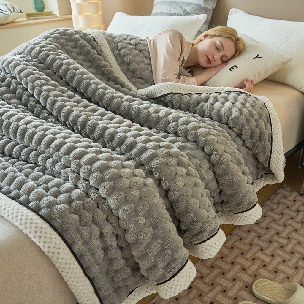 Slumblr® Thick Flannel Velvet Fleece Blanket