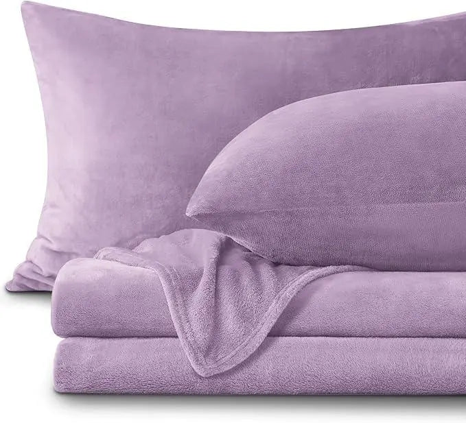 Slumblr® Flannel Fleece Bedding Set (Sheet & 2 Pillowcases) Slumblr