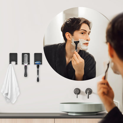 Slumblr® Razor Holder Stainless Steel Adhesive Hooks (2pcs)