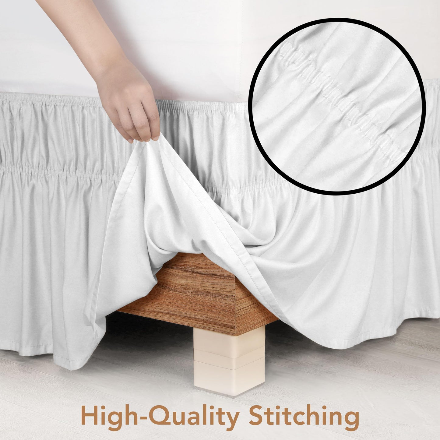 Slumblr® Elastic Wrap Around Bed Skirt