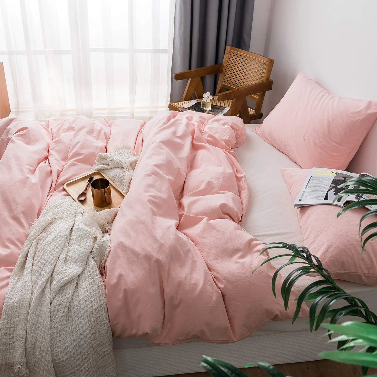 Slumblr® Pink Cotton Bedding Set