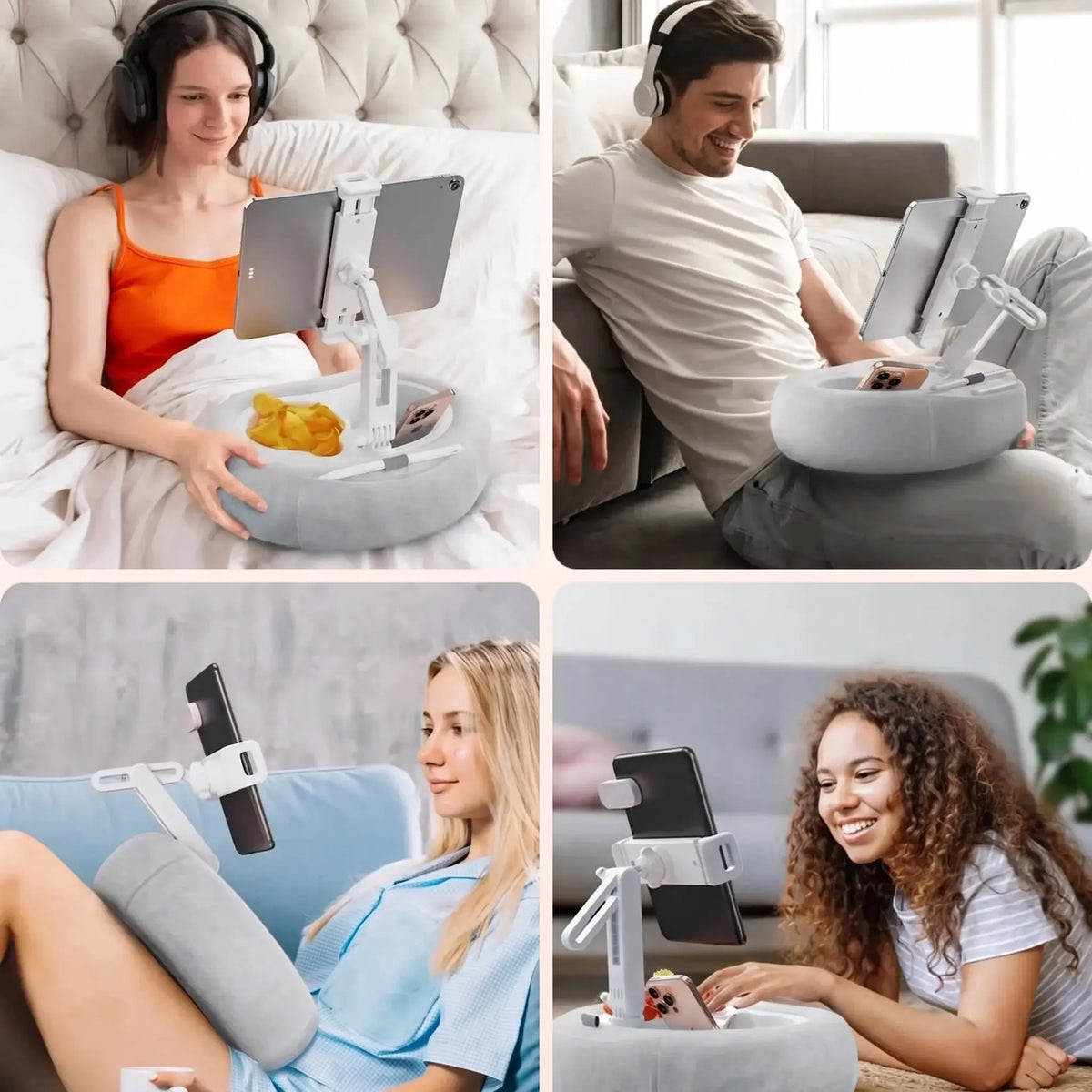 Slumblr® Adjustable Pillow Phone & Tablet Holder
