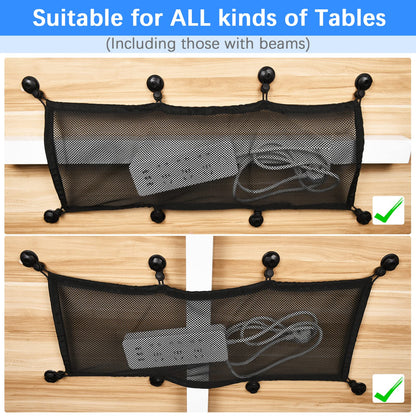 Slumblr® Flexible Under Desk Cable Management Net