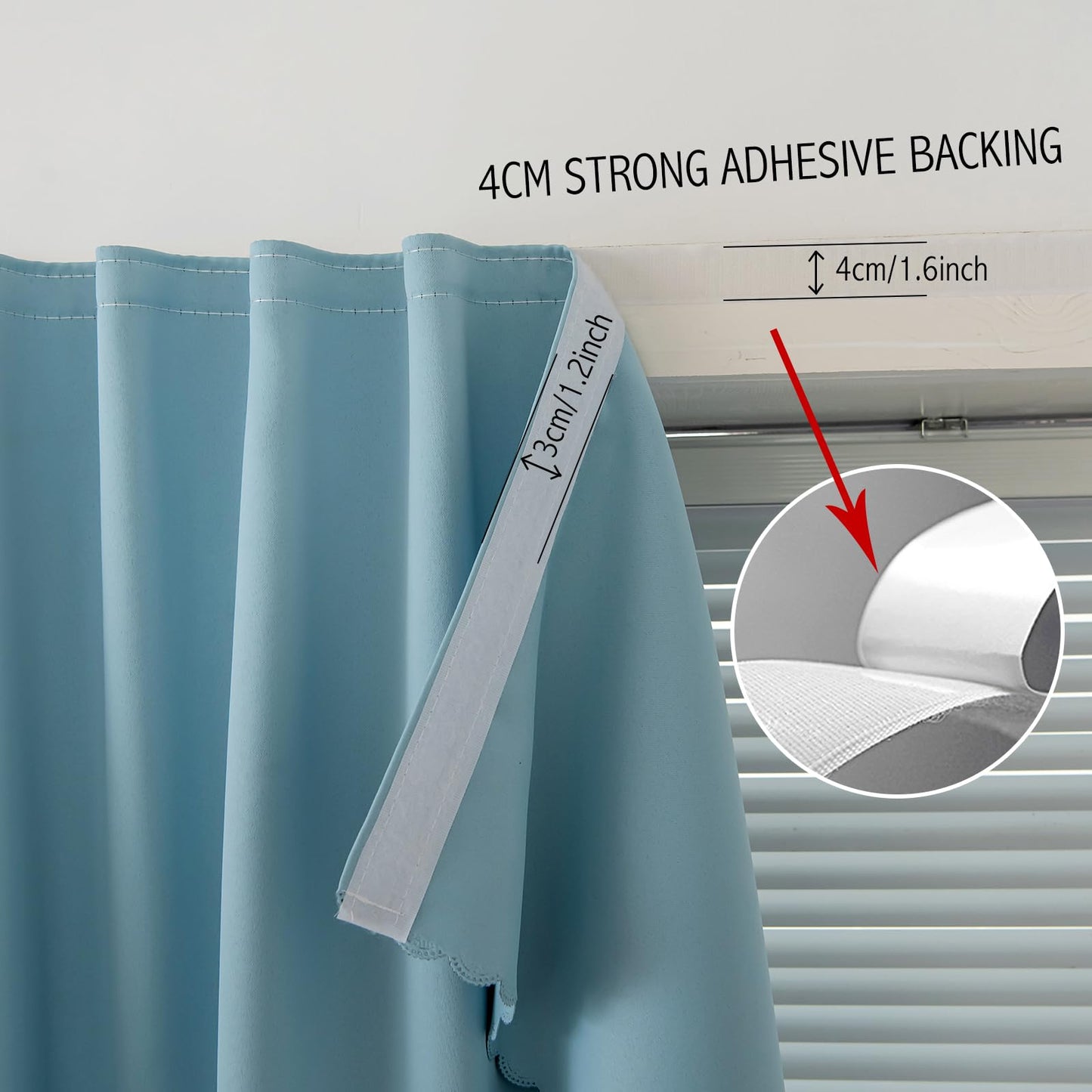 Slumblr® Blackout Velcro Sun Shield Curtain