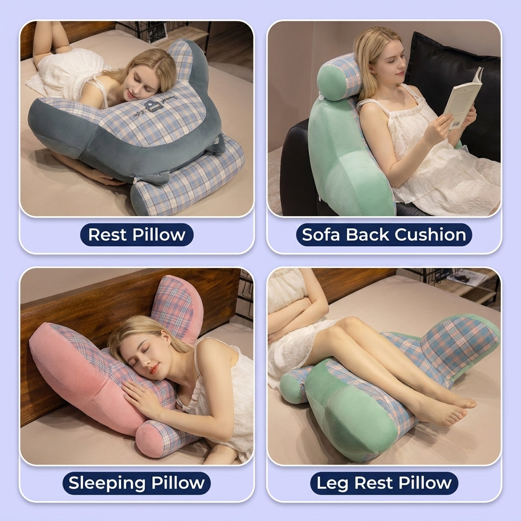 Slumblr® Soft Polyester Bed Backrest Cushion for Reading