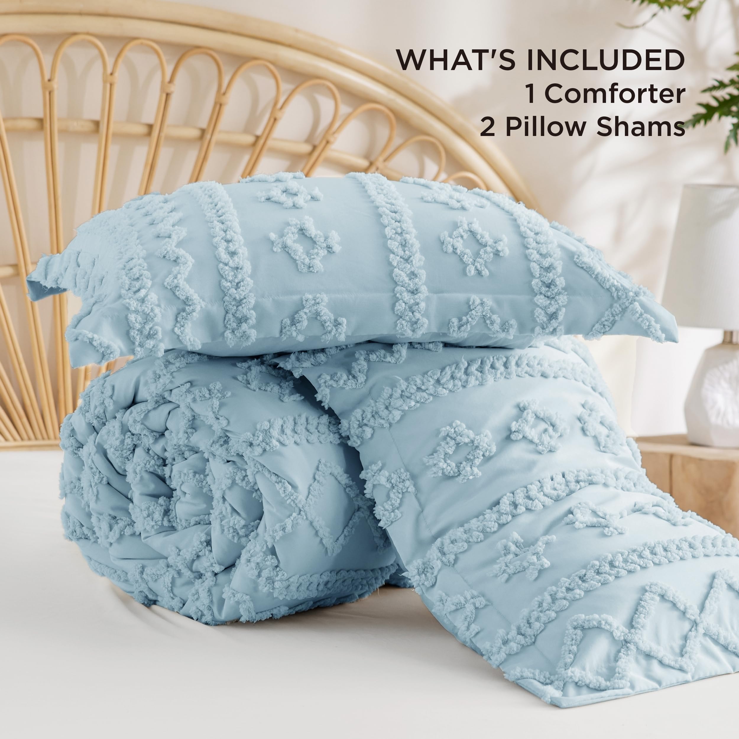 Slumblr® Tufted Boho Comforter Set (3 Pcs)