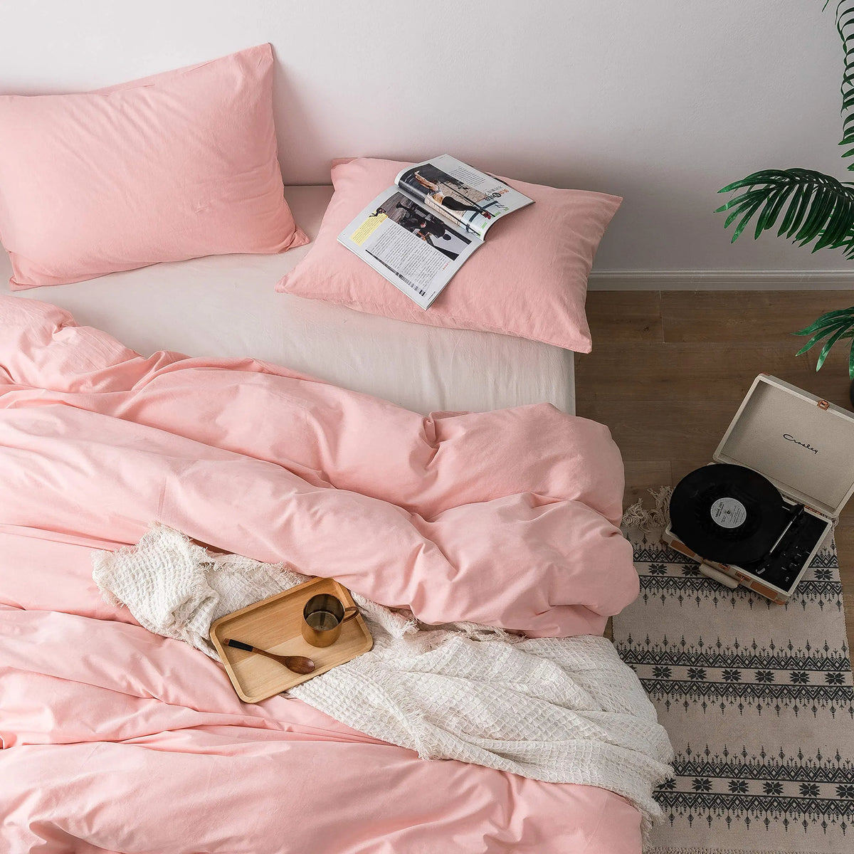 Slumblr® Pink Cotton Bedding Set