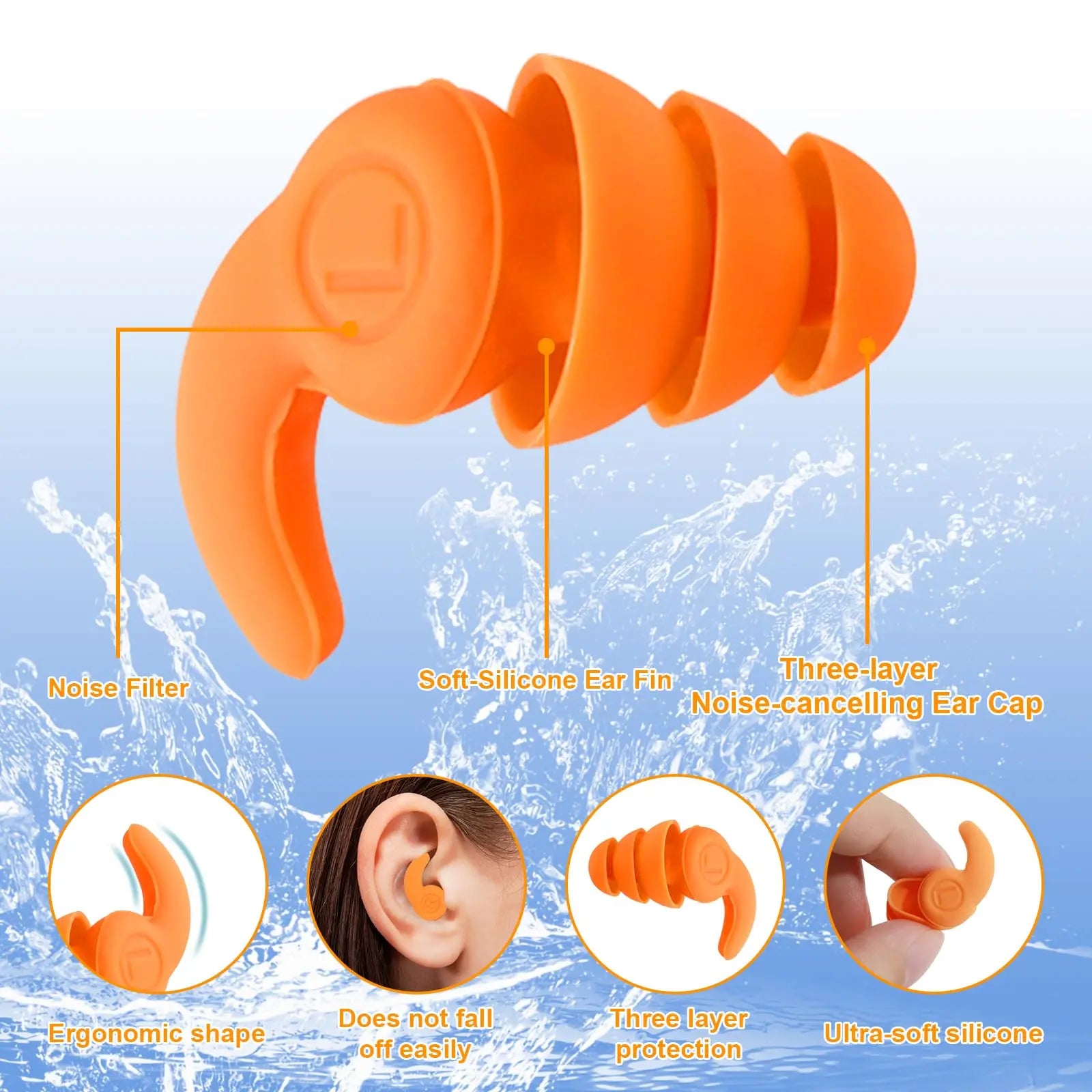Slumblr® Silicone Sleep Ear Plugs (2 Pcs)