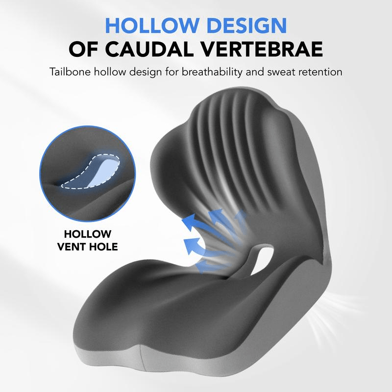 Slumblr® Memory Foam Seat Cushion with Back Support