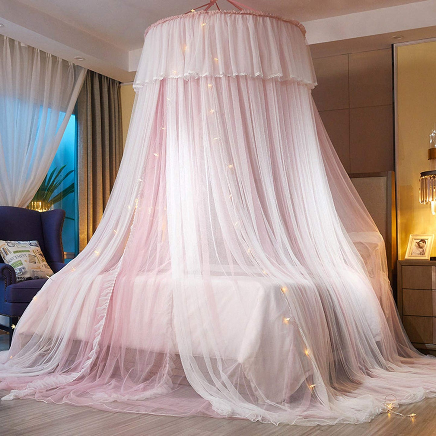 Slumblr® Princess Bed Canopy Cotton Dome