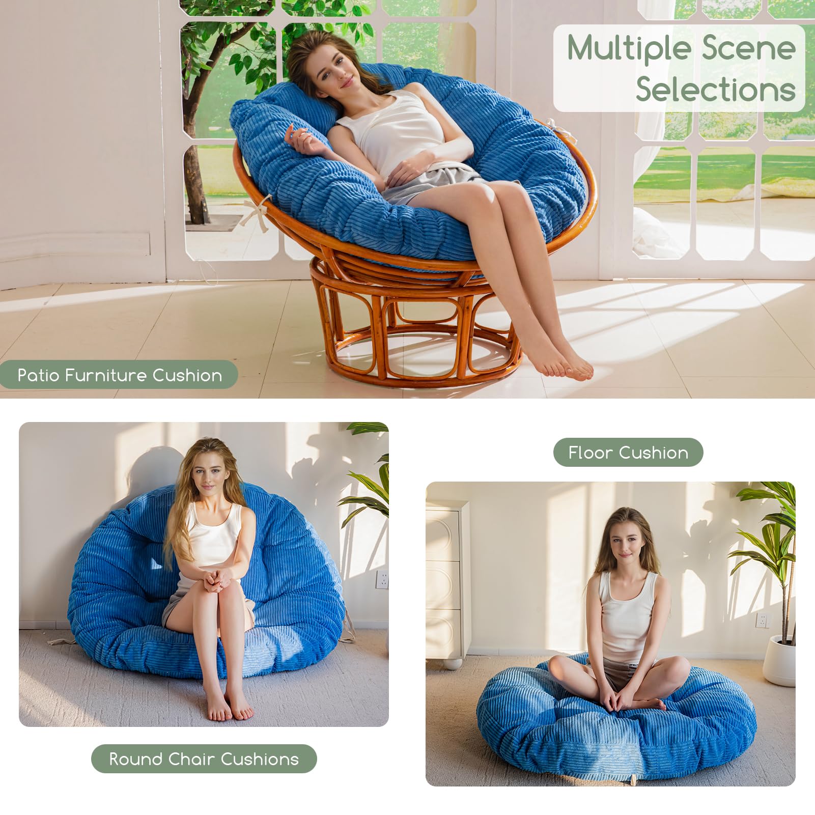 Slumblr® Papasan Chair Cushion