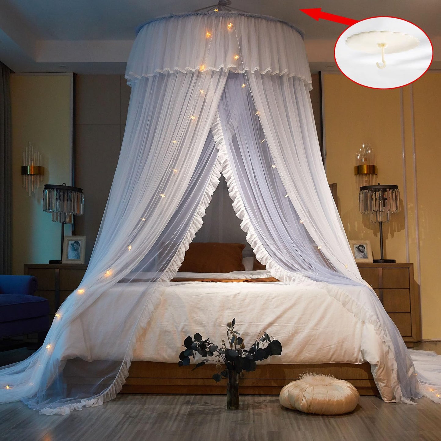 Slumblr® Princess Bed Canopy Cotton Dome
