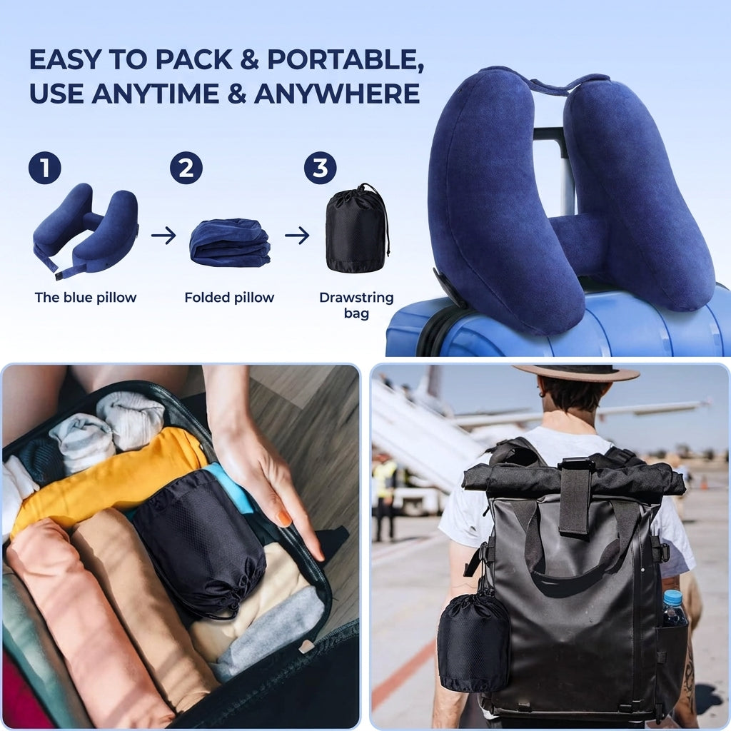 Slumblr® Inflatable Hooded Pillow