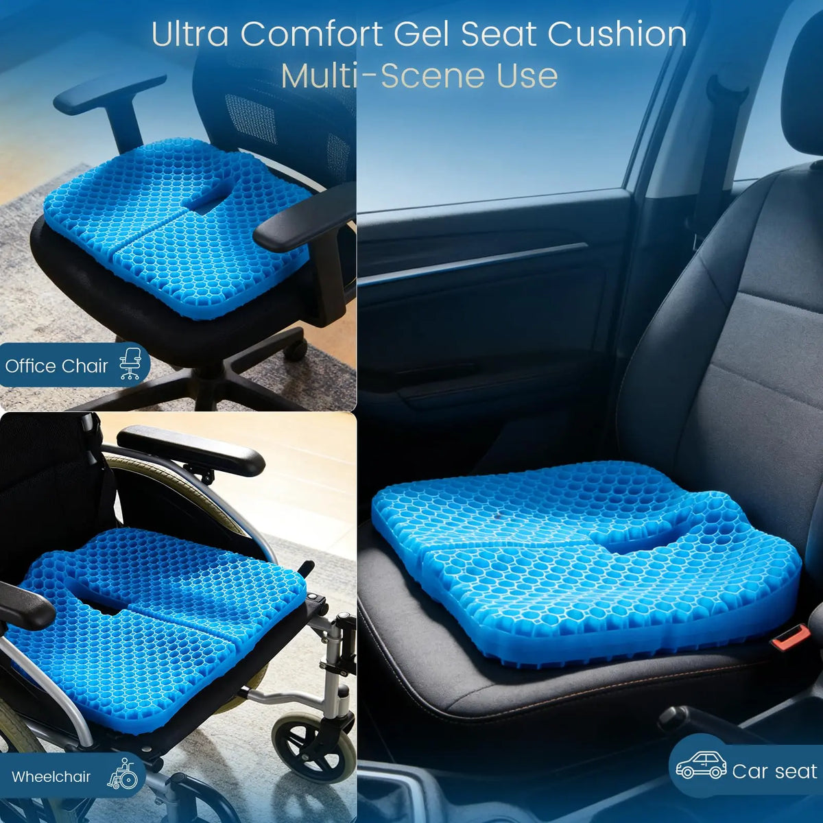 Slumblr® Honeycomb Gel Silicone Seat Cushion