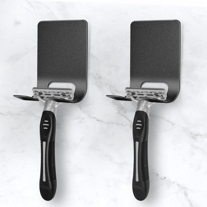 Slumblr® Razor Holder Stainless Steel Adhesive Hooks (2pcs)