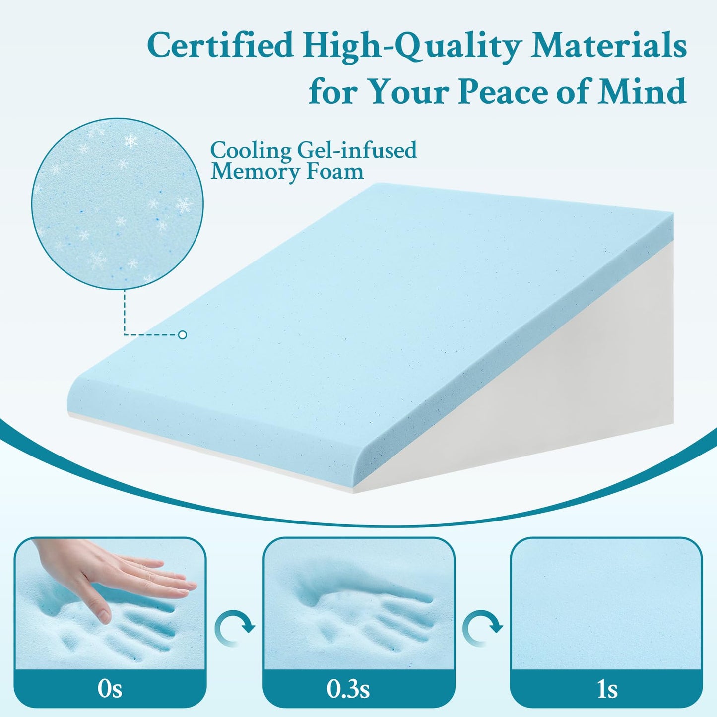 Slumblr® Cooling Memory Foam Wedge Pillow